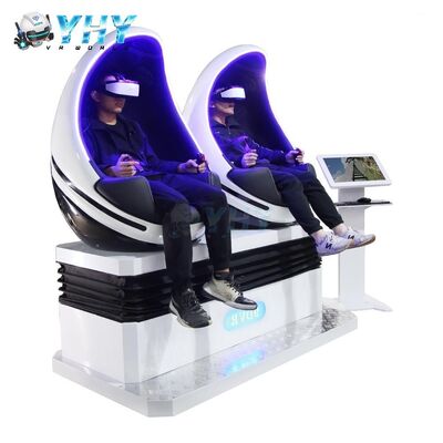 Chaise VR 9D Lunettes de réalité virtuelle Machine à œufs 2 places Simulateur de plateforme 3 DoF Équipement de parc de jeux