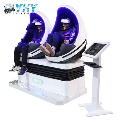 Chaise VR 9D Lunettes de réalité virtuelle Machine à œufs 2 places Simulateur de plateforme 3 DoF Équipement de parc de jeux