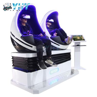 Chaise VR 9D Lunettes de réalité virtuelle Machine à œufs 2 places Simulateur de plateforme 3 DoF Équipement de parc de jeux