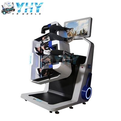 Machine à jeux de réalité virtuelle à double siège VR 360 rouleau roulant Coaster Device de jeu parc intérieur