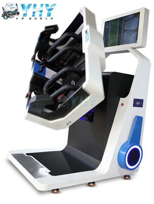 Vente à chaud 360 degrés de rotation montagnes russes 2 joueurs VR Simulateur Machine ceinture de sécurité avec casier électrique pour le parc extérieur intérieur