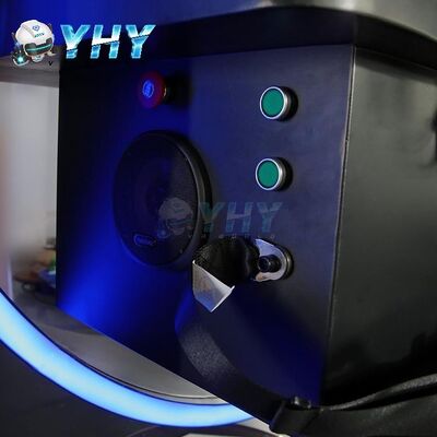 Simulateur VR 360 Coaster à roulettes 3 places Équipement 9D VR Machine de jeu avec 21 pouces Simulation tout-en-un Écran Parcs d'attractions