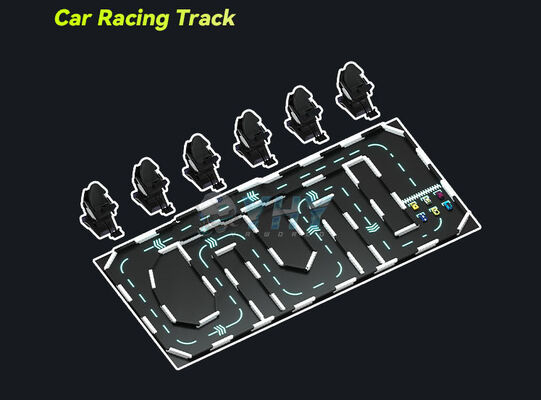 Chaise de course de voiture AR VR Simulateur de jeu AR VR Machine de course compétitive pour le centre commercial Arcade