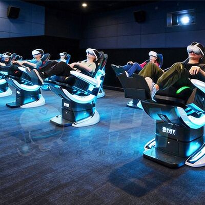 Simulateur de mouvement dynamique de cinéma volant personnalisé d'usine pour cinéma multijoueur VR Entertainment 9D Motion Chair