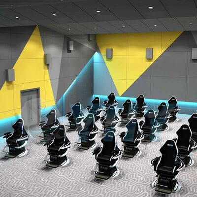 Simulateur de mouvement dynamique de cinéma volant personnalisé d'usine pour cinéma multijoueur VR Entertainment 9D Motion Chair