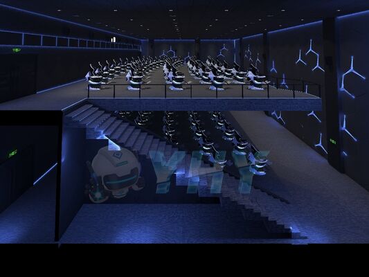 Simulateur de cinéma dynamique 9D VR Nouvelle expérience dynamique de rotation 360 Projection multi-personnes Jeu Vr Attractions Cinéma