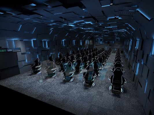 Système de cinéma volant VR 9D personnalisable Réalité Virtuelle Cinéma dynamique VR Ultimate Crossing pour parcs d'attractions