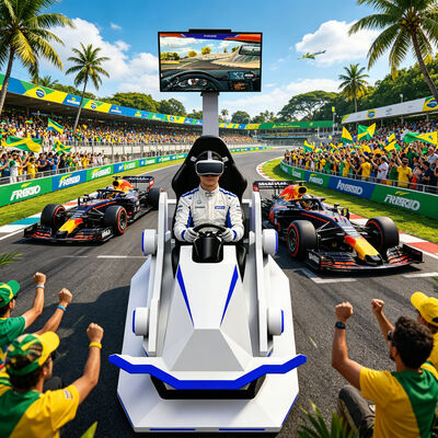 Vente à chaud Intérieur Dynamique VR 3 Dof Plateforme de mouvement Simulateur de voiture de course Équipement de jeu de course de voiture