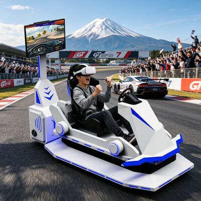 Simulateur de course VR 3DOF Plateforme de course de voiture Simulateur de conduite de vitesse Jeu de course Arcade Machine VR Machine de jeu