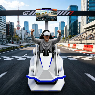 Simulateur de course VR 3DOF Plateforme de course de voiture Simulateur de conduite de vitesse Jeu de course Arcade Machine VR Machine de jeu