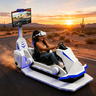 Machine de jeu de course de voitures de F1 à grande vitesse 3 DOF 9D VR Simulateur de course Simulateur de conduite d'arcade Simulateur de réalité virtuelle en métal intérieur