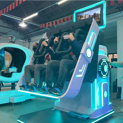 Gagnez de l'argent en affaires 9d VR 360 degrés rotation 2 sièges VR Simulateur Grande vente pour le festival d'achat de mars
