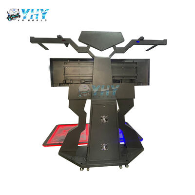 Plate-forme de simulateur de jeux interactifs de cinéma 9D VR multijoueur d'intérieur, Construction métallique, usage domestique, adapté aux garderies 60+