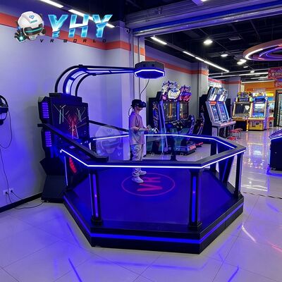 Simulateur de jeux VR interactif 9D Réalité virtuelle 1 joueurs Grand espace HTC Simulateur de VR 9D pour VR Gaming Park