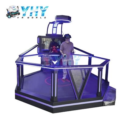 Le parc à thème d'intérieur gagnent la plate-forme de marche de la machine VR de jeux de bataille de réalité virtuelle d'argent