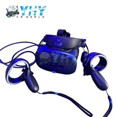 Station de bataille VR interactive commerciale Éclairage bleu Compétition immersive de course à obstacles VR Arcade Machine VR Expérience