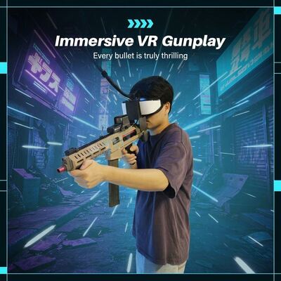 Équipement de tir VR intérieur, salle de jeux d'arcade, simulateur de jeu de tir pour enfants 9D VR