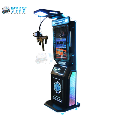Machine d'arcade de réalité virtuelle commerciale 9D VR avec pistolet, simulateur de tir, debout, avec contrôleur de mouvement pour parc