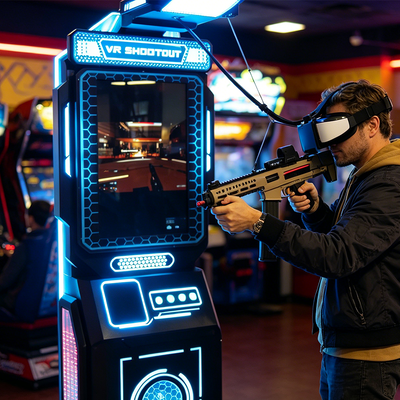 Simulateur de tir de combat en réalité virtuelle Simulateur de jeu VR en libre-service Simulateur de tir Arcade Machine de jeu
