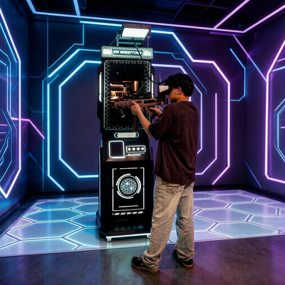 Vente à chaud Commercial 9D VR Shoot Simulator Machine Interactive VR Gun Shoot Jeu pour le centre d'arcade