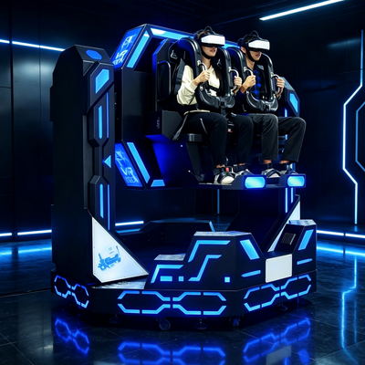 Simulateur de vol et de montagnes russes VR 1080 degrés 2 places robuste pour le divertissement commercial