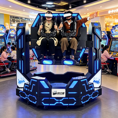 Rentable 2 joueurs 360 720 1080 degrés VR Iron Warrior Simulateur de mouvement Équipement pour les parcs à thème et les centres de jeux