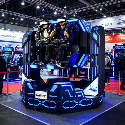 Vente directe d'usine Simulateur de montagnes russes 2 places Iron Warrior VR à 1080 degrés