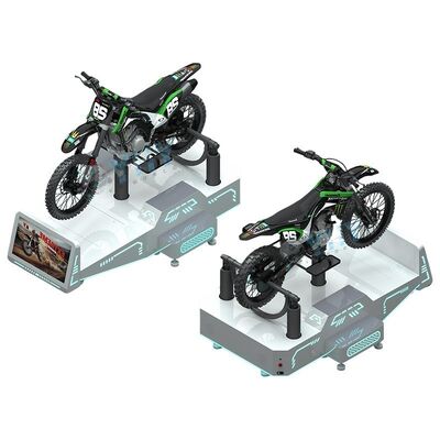 Heavy-Duty Commercial VR Mountain Motorcycle Game Machine Dynamic Motion Feedback Platform for Theme Parks