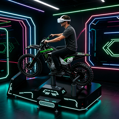 Plateforme de mouvement pour moto tout-terrain VR avec retour de mouvement en temps réel de haute précision