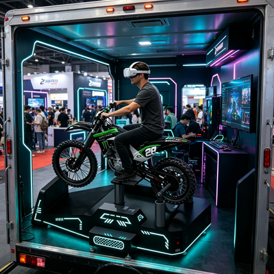 Extreme Thrill Simulateur de vélo de montagne VR commercial: expérience de conduite en temps réel pour un seul joueur