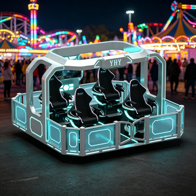 High Profit 4 Seats 360 VR Magic Ride Simulator With Multi-Sensory Effects For Mobile Vr Business
