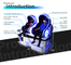 2 cinéma de film du simulateur 2.5KW VR de la chaise 9D de réalité virtuelle de Seat avec l'éclairage frais