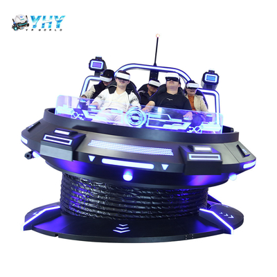 9D VR 360 OVNI Machine de jeu en rotation Chaise de mouvement de tir Simulation de réalité virtuelle Attraction