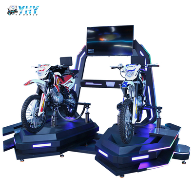 Parc d'attractions Parc à thème Simulateur de moto VR double VR de réalité virtuelle 9D