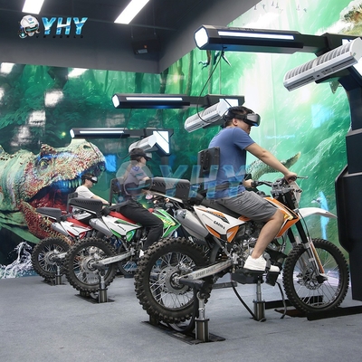 Jeu de moto VR 6 places YHY avec visuels panoramiques HD réalistes