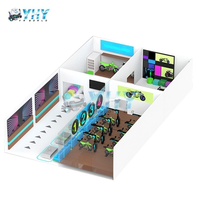 Machine de moto 9D Vr à réalité virtuelle interactive 6 places pour enfants et adultes