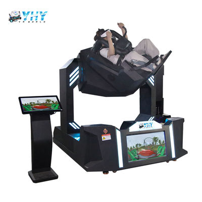 YHY VR Simulateur de réalité virtuelle à 360 degrés, montagnes russes à 720 degrés, siège unique, machine de simulation de cinéma 9d dans un centre d'arcade
