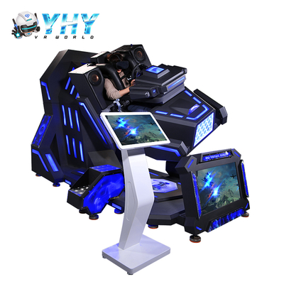 Simulateur à 360 degrés Machine de jeu tournante Réalité virtuelle Conduite de voiture Chaise VR 9D Lieu de jeux intérieur