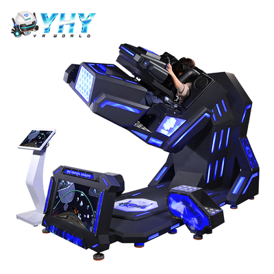 VR 360 Coaster à roulettes VR Simulateur de vol Courses en fauteuil simple Tirage Machine de jeu Réalité virtuelle Équipement de parc à thème