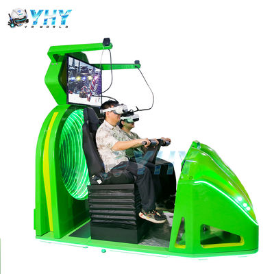 Exclusive 2 Players 9D VR Cinema Motion Chair Virtual Reality With Green Frog Design