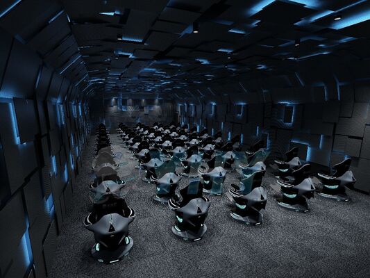 Système de cinéma volant VR 9D personnalisable Réalité Virtuelle Cinéma dynamique VR Ultimate Crossing pour parcs d'attractions