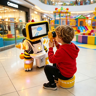 Grande popularité VR Kids Dinosaur Arcade Machine de jeu de pièce de monnaie Simulateur VR avec jeux pour enfants