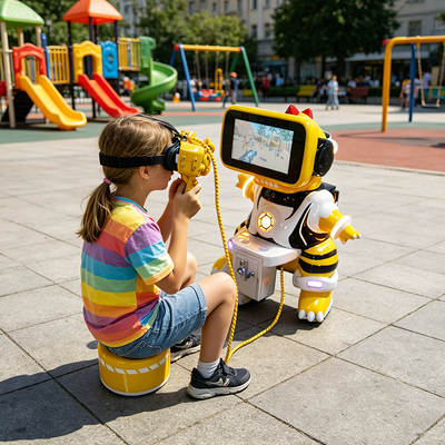 Machines de jeux VR pour enfants pour le centre commercial Aéroport Public Intérieur en fibre de verre métallique