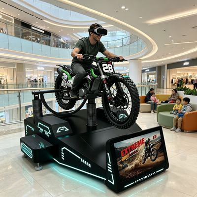 Simulateur de moto VR commercial d'usine de Guangzhou avec système de retour haptique