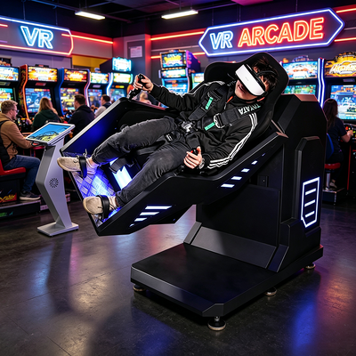 Machine de simulateur de vol et de tir VR avec rotation gyroscopique à 360 degrés pour centre commercial et zone de jeu