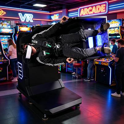 Machine de simulation de vol 360 VR sûre et compacte avec système de contrôle tactile de 21,5 pouces