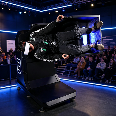Vente directe d'usine Mini simulateur de mouvement VR rotatif à 360 degrés pour centre de divertissement de parc à thème