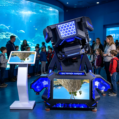 Équipement de simulateur de mouvement VR à 360 degrés 3 en 1 rentable pour les centres commerciaux