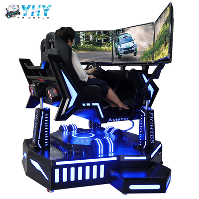 Écran d'intérieur de l'amusement 3 emballant la machine de jeu de voiture du mouvement 4D du simulateur 3 DOF